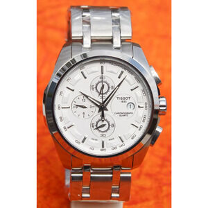 Tissot Couturier Tachymeter Swiss Chronograph Men's Black Dial Wristwatch